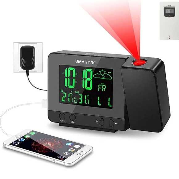SMARTRO Digital Projection Alarm Clock - Picture 1 of 16